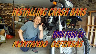 Bmw F650Gs Dakar Montaje defensas Heed  Installing Heed crash bars [upl. by Ubald308]