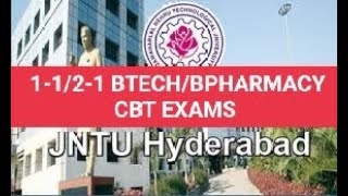 JNTUH 1121 BTECHBPHARMACY CBT EXAMS jntuh [upl. by Carberry]