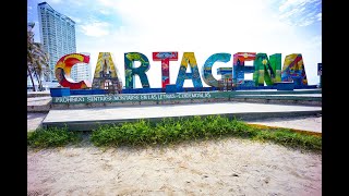 Cartagena Beach Drone Video quotColombian Paradisequot [upl. by Derfniw]