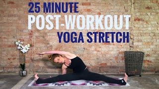 25 Minute PostWorkout Yoga Stretch [upl. by Colner]