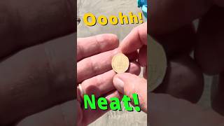 Beach Metal Detecting Surprise 1985 Argentina Coin Found shorts [upl. by Girardi]