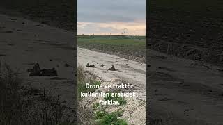 Tarlada drone ve traktör farkı [upl. by Ingeberg]