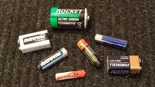 How To Test Standard AA AAA D C and 9V Batteries with a Multimeter [upl. by Macknair752]