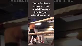 Jazza Spars at 5th St Gym Miami Boxing [upl. by Lladnik519]