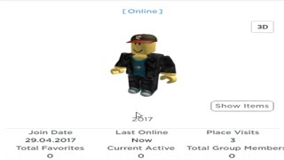 Roblox Pging a 2017 account [upl. by Britni]