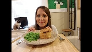 ASMR Steak And Stout Meat Pie Soft Speaking  Cutlery  Eating Sounds [upl. by Rahm]