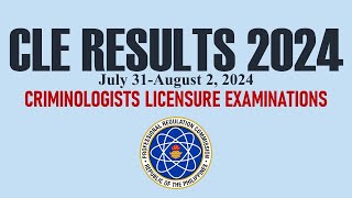 RESULTS of 2024 JulyAugust Criminologists Licensure Examinations  Criminology Talks [upl. by Rimahs]