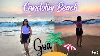 Goa Trip 2022  Beautiful Beach of Goa  Candolim Beach  Awesome Sunset View  Things to do in Goa [upl. by Eurydice]