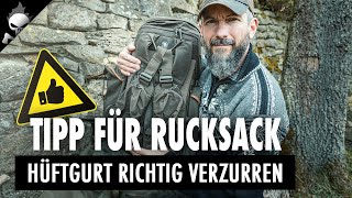 Nervigen Hüftgurt verzurren 🎒 Rucksack richtig packen  lagern [upl. by Leipzig]