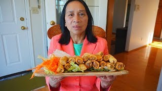 How to make Authentic VIETNAMESE SPRING ROLLS  Ăn Chả Giò làm tại nhà ở Canada  MUKBANG [upl. by Imhskal958]