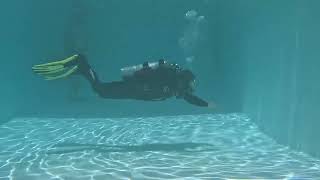 Scuba diving  Back kick training first 3 days [upl. by Elleirua320]