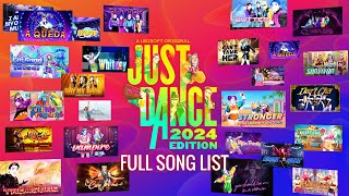 Just Dance 2024 Edition Lista de Canciones Completa  Full Song List Alts Just Dance [upl. by Casar178]