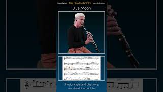 Jazz Standards Solo quotBlue Moonquot for clarinet jazz clarinet sheetmusic bluemoon [upl. by Hbaruas]