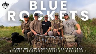 Teal Hunting The Louisiana Rice Fields  Early Season Blue Wing Teal [upl. by Lewls578]