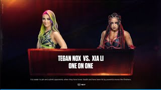 Tegan Nox vs Xia Li TBD WWE 2K24 [upl. by Jelsma]