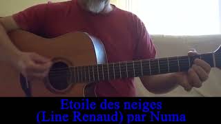 Hommage Étoile des neiges Line Renaud amp Quand te reverraije Michel Blanc Cover guitare [upl. by Rabiah]