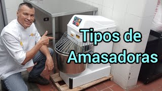 Tipos de amasadoras usadas en panadería [upl. by Ahseryt]