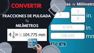 Milímetros a Pulgadas mm a in  Parte 3 [upl. by Morven]