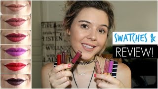 STILA STAY ALL DAY LIQUID LIPSTICKS  SWATCHES amp REVIEW  Silverfoxxbeauty [upl. by Weiler]