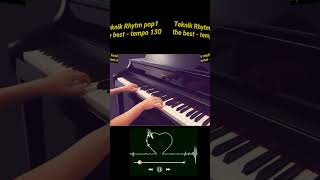 Rythm piano pop1 chord C the best Tempo 130 [upl. by Yenaj249]