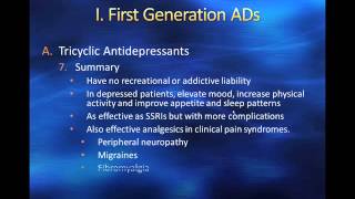 First and Second Generation Antidepressants [upl. by Idarb]