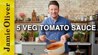 5 Veg Tomato Sauce  Jamie Oliver [upl. by Elly]