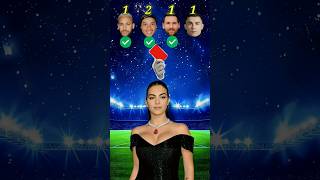 Messi🐐 vs Ronaldo 🤩vs Ronaldinho⚽️vs Neymar Jr🔥 Georgina Asks😍 [upl. by Oisor604]