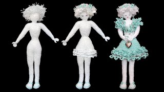 Gehäkelte Puppe Eistänzerin HÄKELN Ice Dancer CROCHET [upl. by Stutzman719]