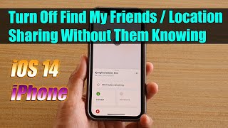 How to Turn Off Find My Friends  Location Sharing Without Them Knowing [upl. by Nareht]