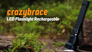 Rechargeable Flashlight High Lumens  Powerful Tactical Flashlight 2999 [upl. by Ahtamat70]