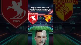 Yapay Zeka Haftanın Süper Lig Maçlarını Tahmin Ediyor 7 Hafta Part2 süperligmaçsonuçları [upl. by Kerby158]