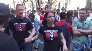 DE GRAAFSCHAP AJAX 11 boze fans op het leidseplein Amsterdam [upl. by Schonfeld]