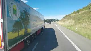 Mercedes Actros 1851 POV Dogern nach Pforzheim 9Teil  Leonberg bis AS PforzheimSüd A8 [upl. by Atiner118]