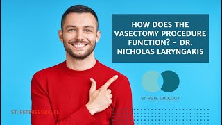 How Does the Vasectomy Procedure Work by Dr Laryngakis [upl. by Errecart]