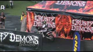 Crusty Demons Tour 2010 Jackson Strong Front Flip Action  Interview [upl. by Angie973]