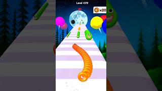 😱 Orange and green pink ring running in slither way game viral gameplay shorts games gaming [upl. by Clarkin]