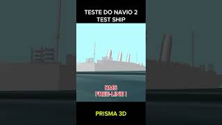 TESTE DE NAVIO  TEST SHIP FREE LINE I animation3d ship rms titanic [upl. by Winshell394]