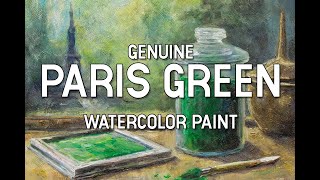 Paris Green PG21 making the most toxic pigment in my collection into a handmade watercolor paint [upl. by Lerim829]