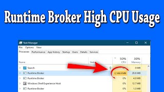 How To Fix Runtime Broker High CPU Usage Issue in Windows 10 [upl. by Llennyl843]