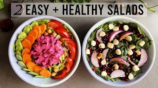 2 EASY  HEALTHY SALADS 🥗 [upl. by Sirak]