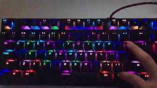 LESHP RGB Mechanical Game Keyboard RGB Keyboard Many light options [upl. by Ursi]