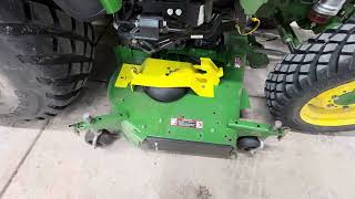 3046R Midmount mower with new 0018 Restrictor orifice installed [upl. by Anitan]