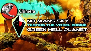 Testing the NMS Voxel EngineCHIMERA TESTINGBIZARRE GREEN HELL PLANET [upl. by Rolat]