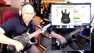 Ibanez Gio GRX70QA Electric Guitar Review by Pure Transparent Black Sunburst [upl. by Edaj]