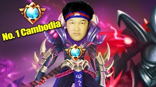 ខ្ញុំសង្ងំហាត់សិល្យ៏យកTop 1 Cambodia Hanzo  Mobile Legends Cambodia [upl. by Ybrik]