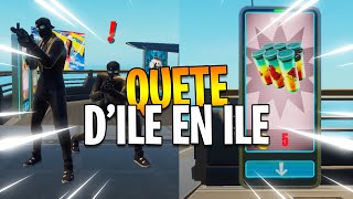 UTILISER DES DISTRIBUTEURS AUTOMATIQUES DANS GUERRE DE DIRIGEABLES QUETE DILE EN ILE FORTNITE 3 [upl. by Irrahs]