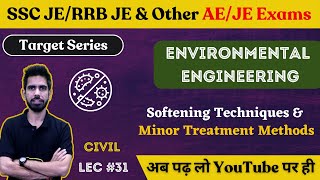 Softening Techniques  Environment Engg  Civil Engineering  SSC JE 2023RRB JE 2023DDA JE 2023 [upl. by Ettezil]