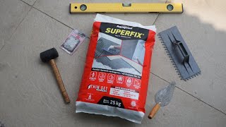 Tutorial Cara Aplikasi Superfix Perekat Keramik Superior [upl. by Ashman165]