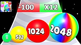 Ball Run 2048 Merge Race Run 3D  All Levels Gameplay 290295 android gaming games ballgame [upl. by Medeah]