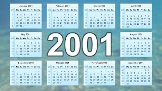 Calendar 2001 [upl. by Burra]